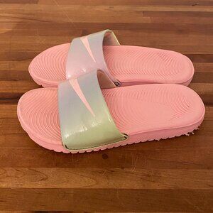 Nike Slides Pink Girls Youth Size 10